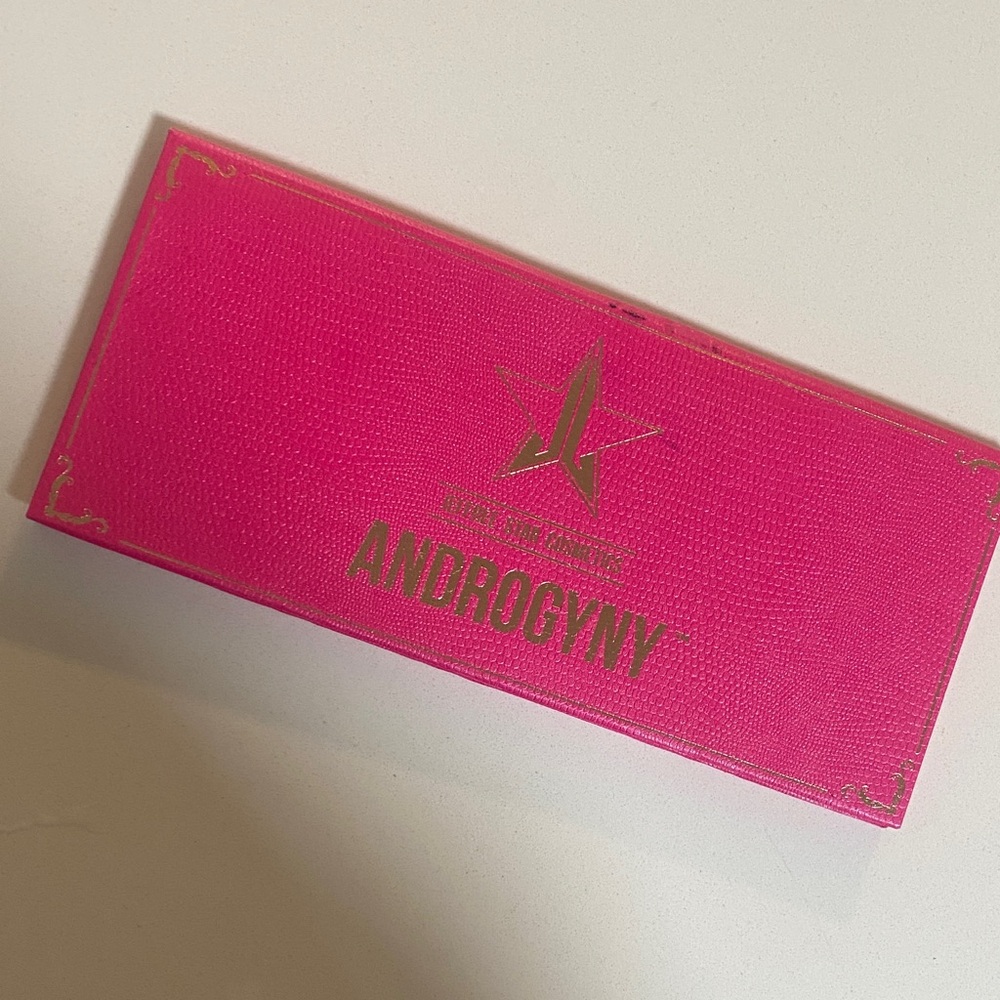 Jeffree Star Androgyny Palette - Bright Hot Pink with Gold Logo